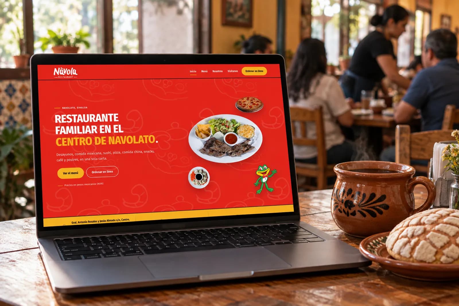 Página de inicio de navolarest.com, el sitio de Návola